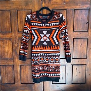 Romeo & Juliet Patterned Sweater Dress (NWOT)